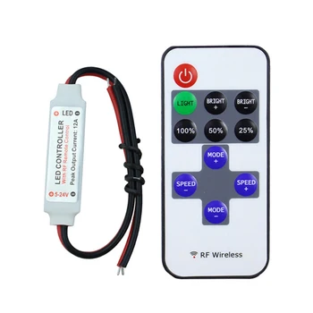12A 5V-24V LED RF Wireless Mini Remote Dimmer Controllers RF Wireless Remote LED Controller 25
12A 5V-24V LED RF Wireless Mini Remote Dimmer Controllers RF Wireless Remote LED Controller 25