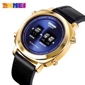 SKMEI Simple Quartz Watch Fashion Casual Design Men Watch Patented Product 3Bar Waterproof Leather Band montre homme 1519 Clock
SKMEI Simple Quartz Watch Fashion Casual Design Men Watch Patented Product 3Bar Waterproof Leather Band montre homme 1519 Clock