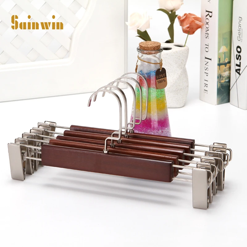 Sainwin 10pcs/lot Wood hangers for pants household non-slip non-trace wooden trousers clips
Sainwin 10pcs/lot Wood hangers for pants household non-slip non-trace wooden trousers clips