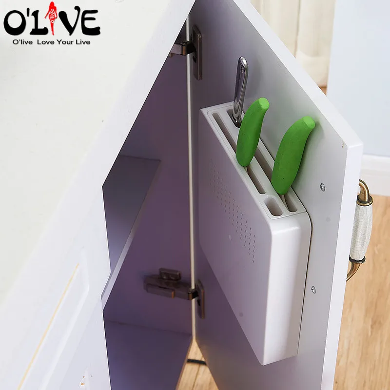 Hidden Knife Holder Stand Block Plastic Kitchen Knives Storage Rack Cabinet Shelf Organizer Kitchen Accessories
Hidden Knife Holder Stand Block Plastic Kitchen Knives Storage Rack Cabinet Shelf Organizer Kitchen Accessories