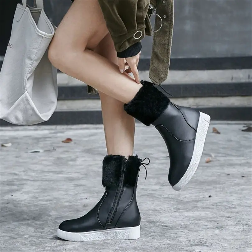 NAYIDUYUN US4-10 Women Faux Fur Wedges Med Heels Riding Boots Winter Warm Platform Snow Boots Punk Party Oxfords Casual Shoes 
NAYIDUYUN US4-10 Women Faux Fur Wedges Med Heels Riding Boots Winter Warm Platform Snow Boots Punk Party Oxfords Casual Shoes