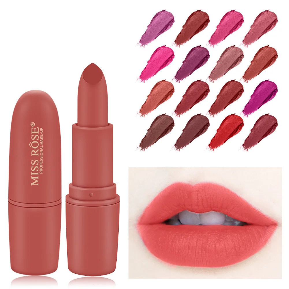 New matte lipstick 25 color sexy lady cosmetics lip gloss waterproof long-lasting lipstick rose lady lipstick nude makeup
New matte lipstick 25 color sexy lady cosmetics lip gloss waterproof long-lasting lipstick rose lady lipstick nude makeup