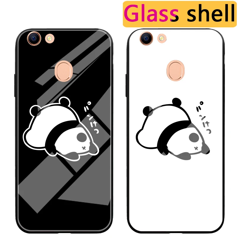 Cartoon Simple Silicone Cover For OPPO Reno A59 A71 A79 A83 A3S A7 Black panda glass back Case For OPPO Realme 1 F1S F5 F7 Youth
Cartoon Simple Silicone Cover For OPPO Reno A59 A71 A79 A83 A3S A7 Black panda glass back Case For OPPO Realme 1 F1S F5 F7 Youth
