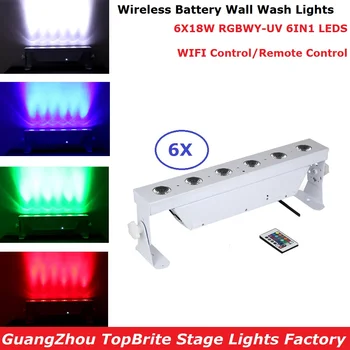 6IN1 Flightcase Pack DMX Wireless Battery Powered LED Bar Lights 6X18W RGBWY-UV 6IN1 LED Wash Wall Light Dj Lights Stage Uplight
6IN1 Flightcase Pack DMX Wireless Battery Powered LED Bar Lights 6X18W RGBWY-UV 6IN1 LED Wash Wall Light Dj Lights Stage Uplight