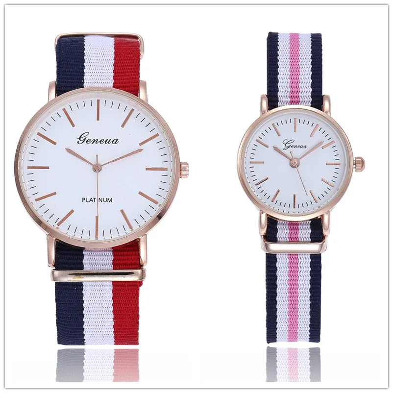 Simple Style Quartz Watch Men and Women's Casual and Fashionable Watch Nylon and PU Leather Wrist watch 100pcs/lot
Simple Style Quartz Watch Men and Women's Casual and Fashionable Watch Nylon and PU Leather Wrist watch 100pcs/lot