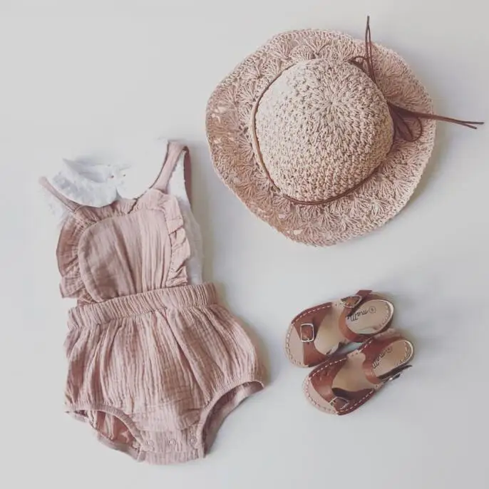2019 INS European&America Toddler Baby Girl Ruffles Sweet Princess Rompers Linen Clothings Summer Casual Clothes
2019 INS European&America Toddler Baby Girl Ruffles Sweet Princess Rompers Linen Clothings Summer Casual Clothes
