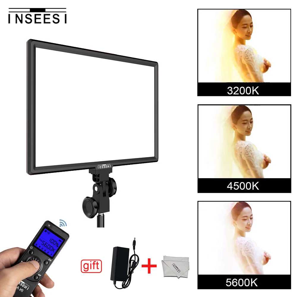 IN-600 Bi-Color 3200K-5600K Dimmable LED Video Light LCD Display DSLR Studio LED Lamp Panel for Canon Nikon Camera DV Camcorder
IN-600 Bi-Color 3200K-5600K Dimmable LED Video Light LCD Display DSLR Studio LED Lamp Panel for Canon Nikon Camera DV Camcorder