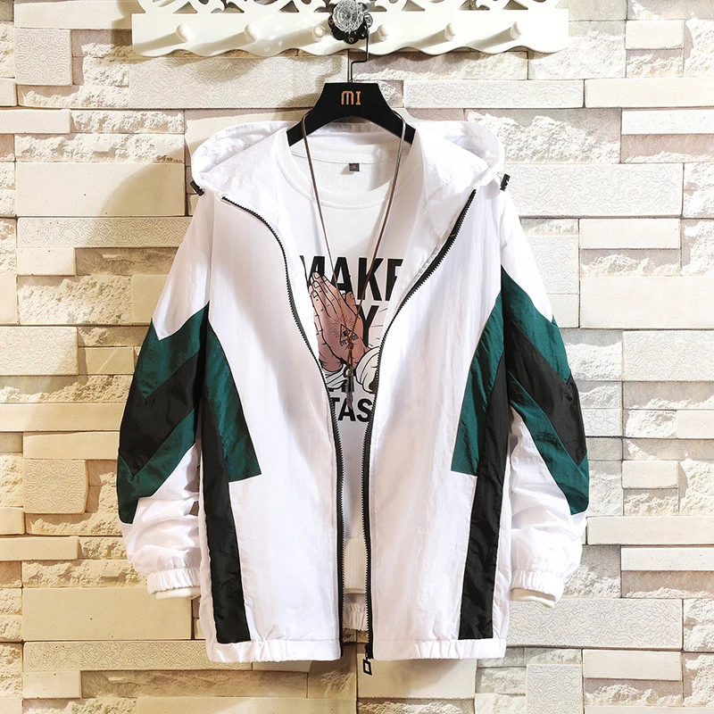 Spring New Jacket Men Fashion Contrast Color Casual Hooded Jacket Man Streetwear Wild Hip Hop Loose Bomber Jacket Male Clothes
Spring New Jacket Men Fashion Contrast Color Casual Hooded Jacket Man Streetwear Wild Hip Hop Loose Bomber Jacket Male Clothes
