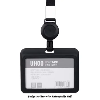 UHOO Badge Holder with Retractable Badge Reel Ski Pass ID Card Holder Business Work Card Bus Card Holder Name Tag
UHOO Badge Holder with Retractable Badge Reel Ski Pass ID Card Holder Business Work Card Bus Card Holder Name Tag
