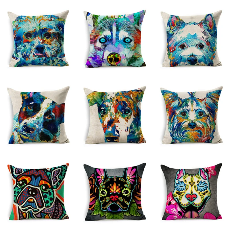 Stylish Dog Cushion Cover Creative Animal Pillow Case Doodle Chihuahua Yorkie Boston Terrier Schnauzer Siberian Husky DOG6
Stylish Dog Cushion Cover Creative Animal Pillow Case Doodle Chihuahua Yorkie Boston Terrier Schnauzer Siberian Husky DOG6