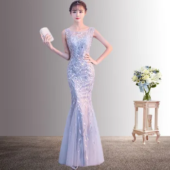 Lace Hollow Out Mermaid Dress Women Fashion Sequins Long Qipao O-Neck Cheongsam Asian Bride Wedding Evening Party Dresses Gown
Lace Hollow Out Mermaid Dress Women Fashion Sequins Long Qipao O-Neck Cheongsam Asian Bride Wedding Evening Party Dresses Gown