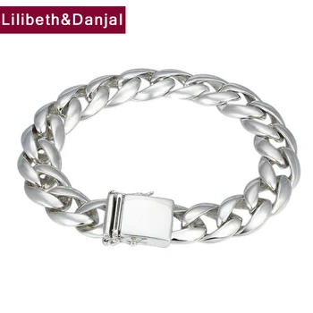 2019 Valentine gift Bracelet 100% 925 Sterling Silver Jewelry Men Wide version Smooth friendship Bracelet Bangle cuir homme B47
2019 Valentine gift Bracelet 100% 925 Sterling Silver Jewelry Men Wide version Smooth friendship Bracelet Bangle cuir homme B47