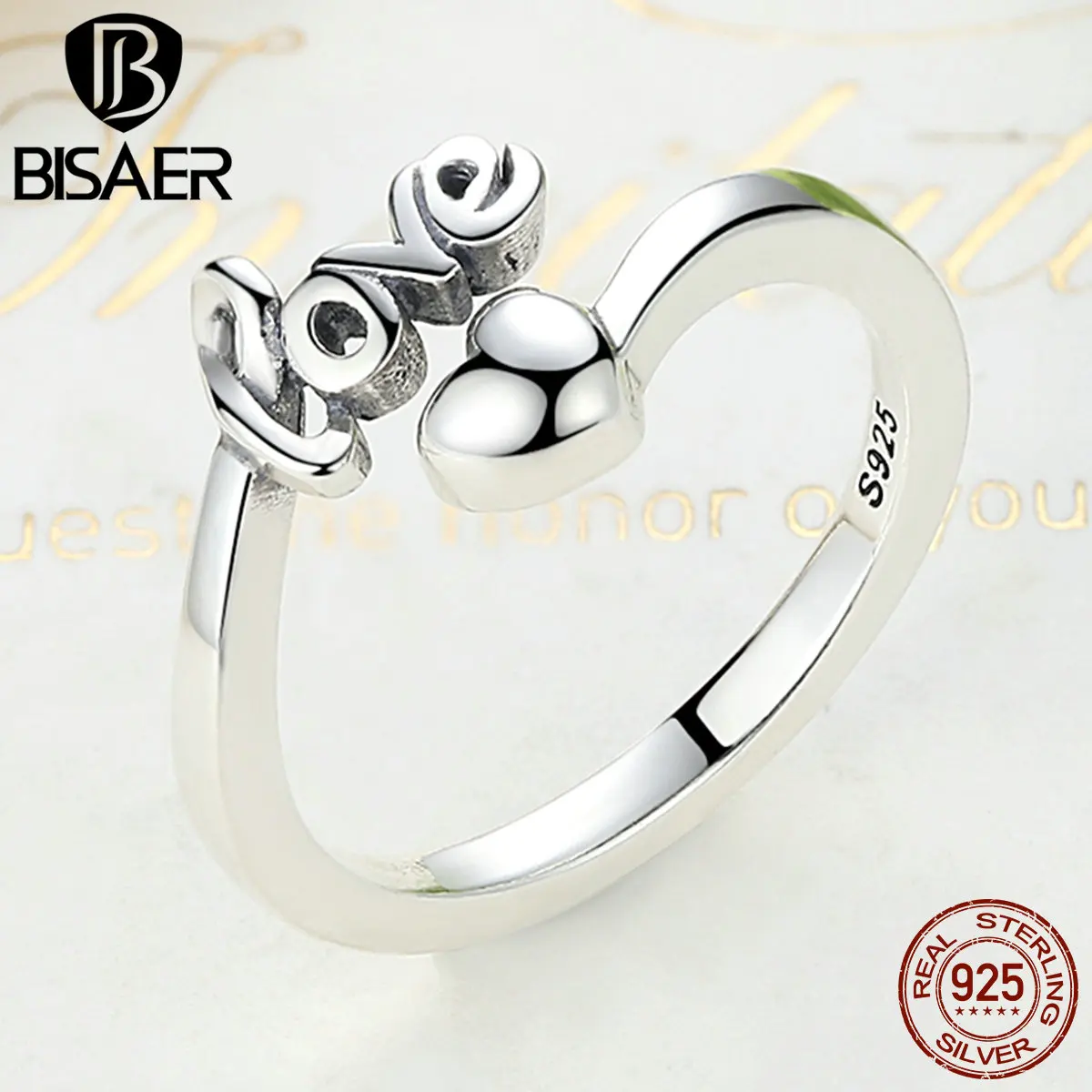 New Arrival Genuine 100% 925 Sterling Silver Ring I Love You Heart Shape Ring for Woman Authentic Sterling Silver Jewelry GXR024
New Arrival Genuine 100% 925 Sterling Silver Ring I Love You Heart Shape Ring for Woman Authentic Sterling Silver Jewelry GXR024