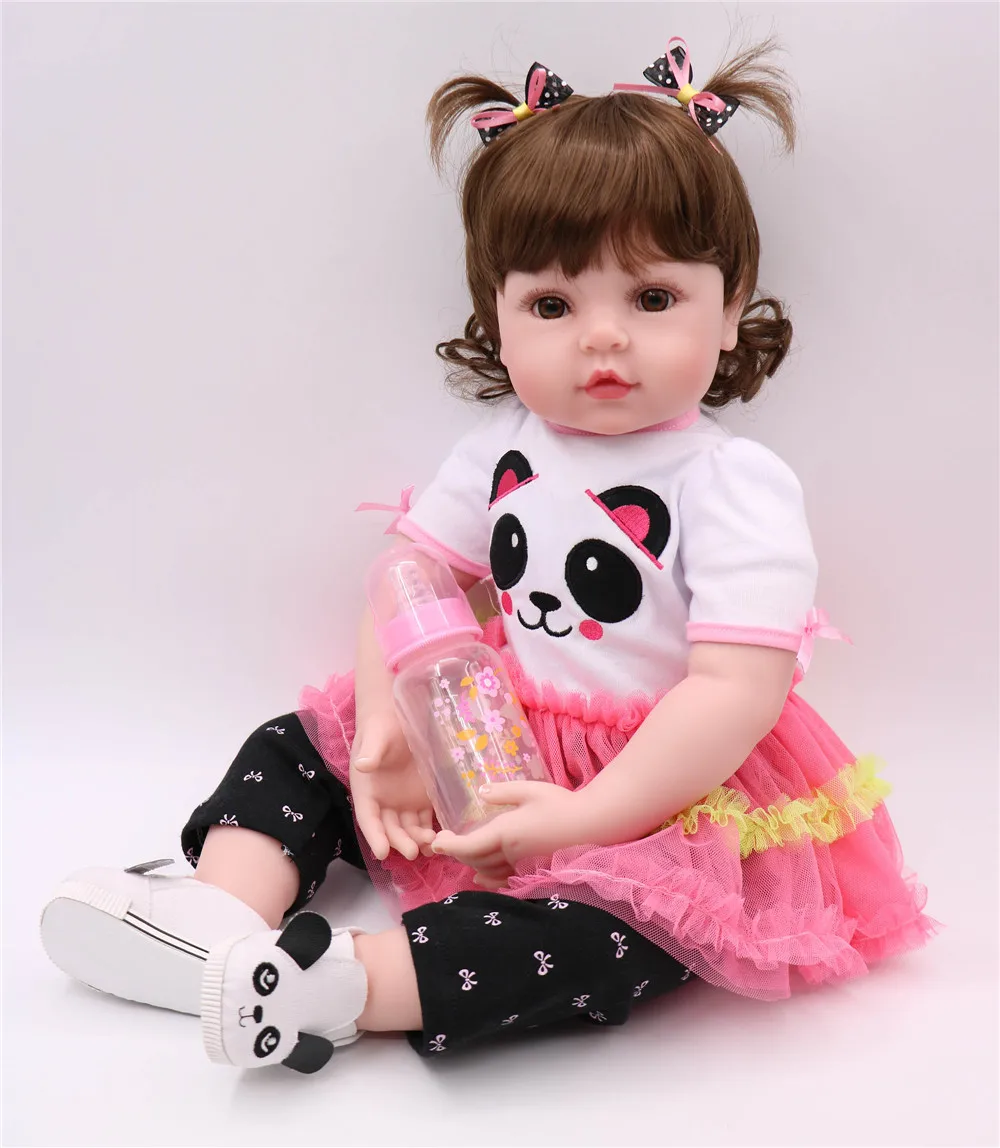 60cm Silicone Reborn Baby Doll Toys 24inch Vinyl Princess Toddler Girl bebe Doll reborn High Quality Birthday Gifts
60cm Silicone Reborn Baby Doll Toys 24inch Vinyl Princess Toddler Girl bebe Doll reborn High Quality Birthday Gifts