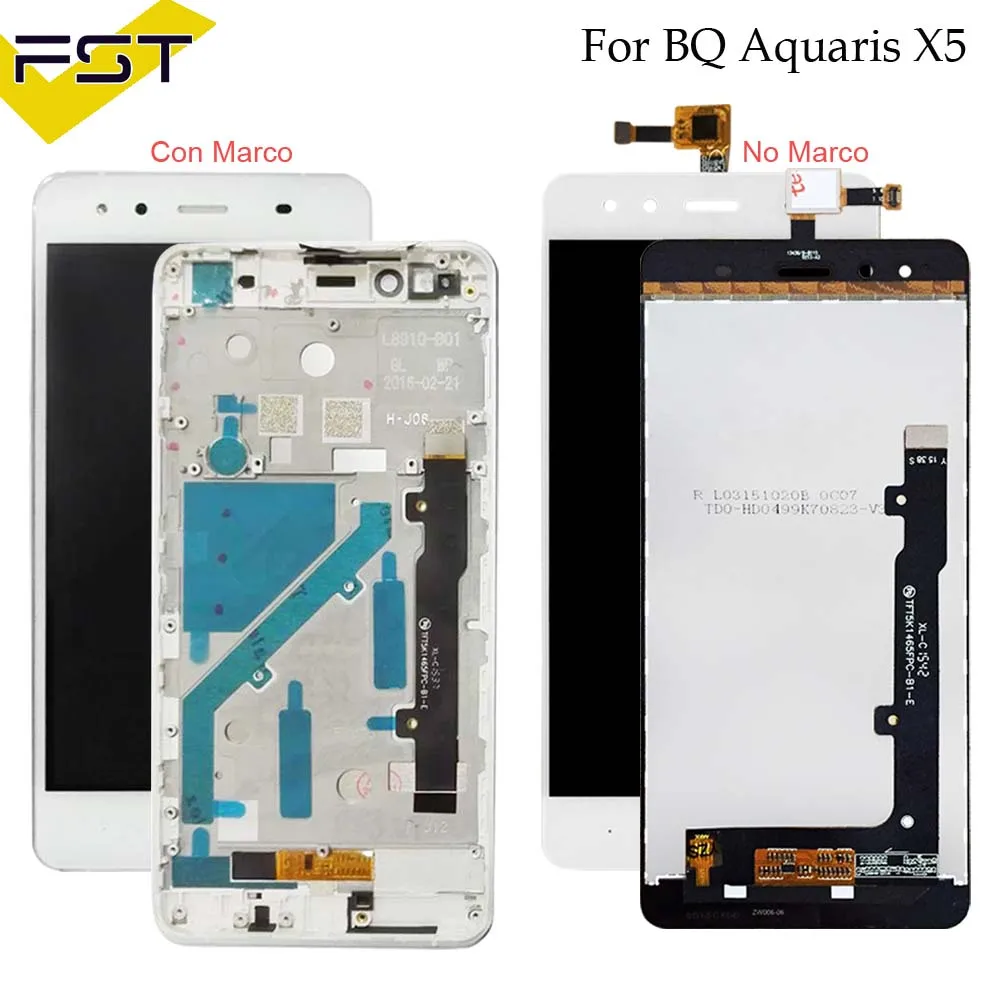 Black/White For BQ Aquaris X5 LCD Display+Touch Screen LCD Digitizer With Frame Replacement LCD Panel Tactil For BQ X5
Black/White For BQ Aquaris X5 LCD Display+Touch Screen LCD Digitizer With Frame Replacement LCD Panel Tactil For BQ X5