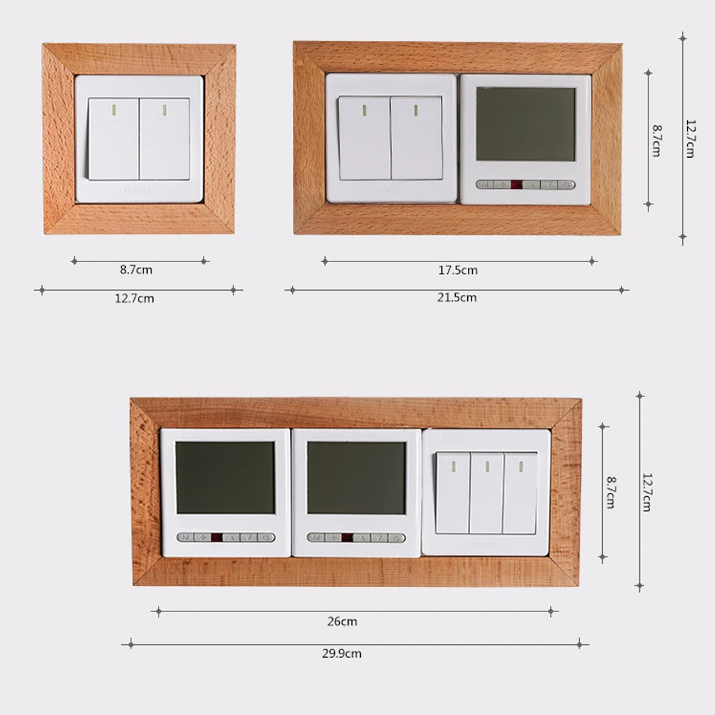 Wall Solid Modern Switch Frame Cover Lighting Accessories Easy To Install Decoration Durable Wooden Surround Panel Home
Wall Solid Modern Switch Frame Cover Lighting Accessories Easy To Install Decoration Durable Wooden Surround Panel Home