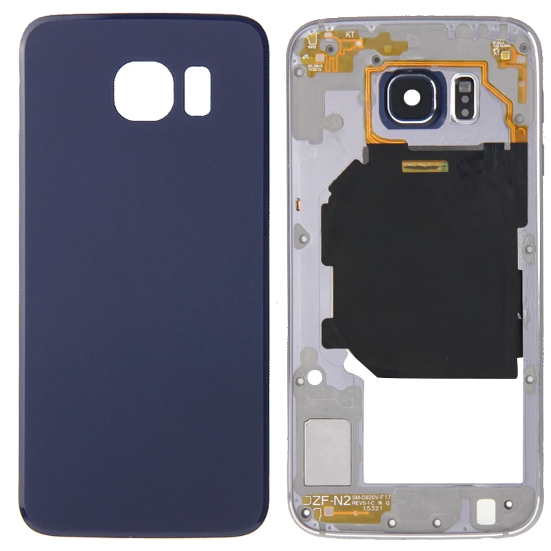 Full Housing Cover Replacement(Back Plate Housing Camera Lens Panel + Battery Back Cover Replacement) for Galaxy S6 / G920F
Full Housing Cover Replacement(Back Plate Housing Camera Lens Panel + Battery Back Cover Replacement) for Galaxy S6 / G920F