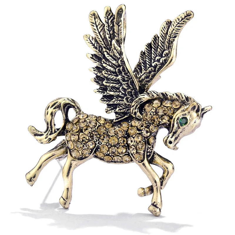 i-Remiel Retro Metal Badge Flying Horse Crystal Brooch Pin Women Jewellery Birthday Gifts Men Animal Pins Angle Wing Brooches
i-Remiel Retro Metal Badge Flying Horse Crystal Brooch Pin Women Jewellery Birthday Gifts Men Animal Pins Angle Wing Brooches