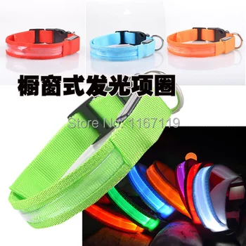 Wholesale 200pcs/lot Freeshipping factory of LED dog collar Nylon material+ Fiber Lights Pet Dog Cat products 8 colors
Wholesale 200pcs/lot Freeshipping factory of LED dog collar Nylon material+ Fiber Lights Pet Dog Cat products 8 colors