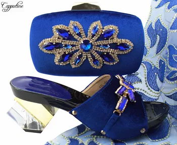 Excellent party slip-on strange heel sandal shoes and handbag set with stones QSL006 royal blue
Excellent party slip-on strange heel sandal shoes and handbag set with stones QSL006 royal blue