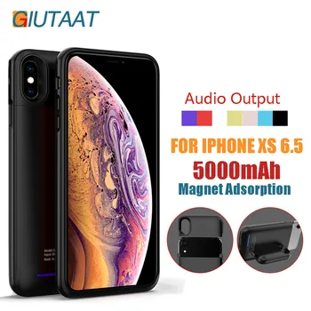 Rechargeable Power Bank Charger Audio Output Magnet Adsorption External Battery Case 5000 mah for iPhone XS MAX 6.5
Rechargeable Power Bank Charger Audio Output Magnet Adsorption External Battery Case 5000 mah for iPhone XS MAX 6.5