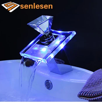 Senlesen LED Waterfall Spout Bathroom Basin Faucet Chrome Brass Glass Vanity Sink Mixer Tap
Senlesen LED Waterfall Spout Bathroom Basin Faucet Chrome Brass Glass Vanity Sink Mixer Tap