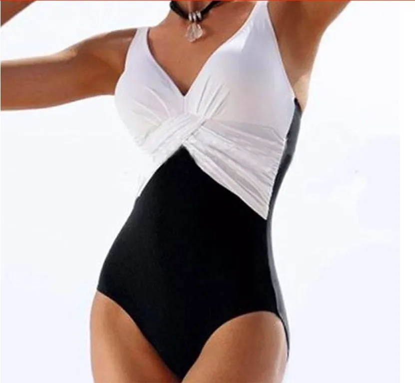 Women Female New Arrival Contrast Color Padded Ruffled Wirefree Swimsuit One-piece Swimwears 2017 bikini plus size
Women Female New Arrival Contrast Color Padded Ruffled Wirefree Swimsuit One-piece Swimwears 2017 bikini plus size