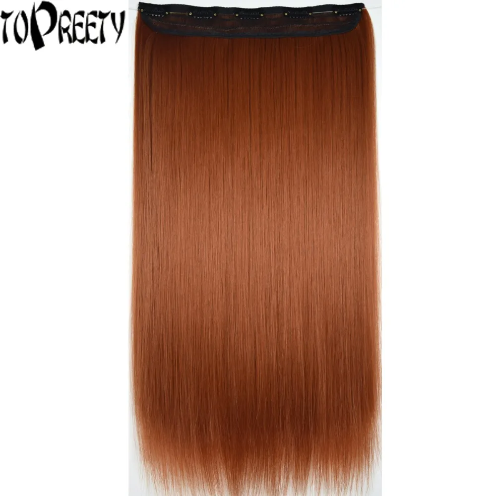 TOPREETY Heat Resistant B5 Synthetic 28" 70cm 130gr Silky Straight 5 clips on clip in hair Extensions
TOPREETY Heat Resistant B5 Synthetic 28" 70cm 130gr Silky Straight 5 clips on clip in hair Extensions