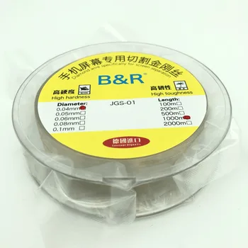 JALAN 0.04 0.06 0.08mm Gold Molybdenum Wire Separator LCD Touch Screen Glass Cutting Wire Line High Hardless Touchscreen Cutwire
JALAN 0.04 0.06 0.08mm Gold Molybdenum Wire Separator LCD Touch Screen Glass Cutting Wire Line High Hardless Touchscreen Cutwire