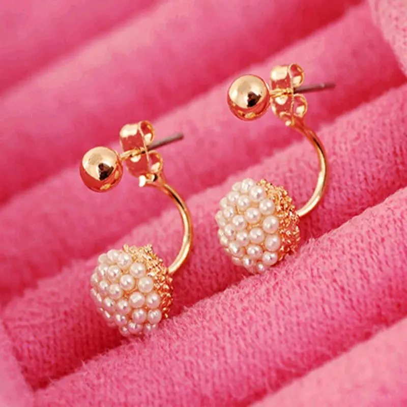 Full Little Simulated Pearl Golden piercing Ball Fashion Stud Earrings for Women Jewelry
Full Little Simulated Pearl Golden piercing Ball Fashion Stud Earrings for Women Jewelry