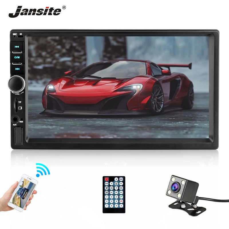 Jansite 7" 2 din 1080P Car Radio MP5 player DVD with digital Touch screen Bluetooth Hand-free call car stereo with Backup camera
Jansite 7" 2 din 1080P Car Radio MP5 player DVD with digital Touch screen Bluetooth Hand-free call car stereo with Backup camera