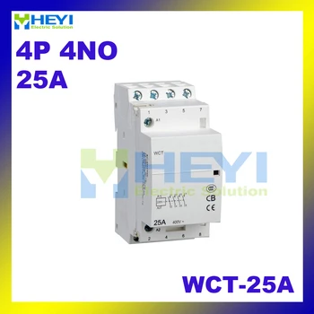 WCT-25A ac Modular Compact Contactor 4Pole 4NO 220VAC 50Hz din rail mini contactor
WCT-25A ac Modular Compact Contactor 4Pole 4NO 220VAC 50Hz din rail mini contactor