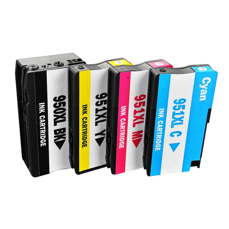 (4 PCS ) compatible 4color ink cartridge for HP950XL use For Office jet Pro 8100/8600/251dw/276dw
(4 PCS ) compatible 4color ink cartridge for HP950XL use For Office jet Pro 8100/8600/251dw/276dw