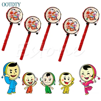 Chinese Traditional Spin Toy Rattle Drum Kids Cartoon Hand Bell Plastic For Baby #330
Chinese Traditional Spin Toy Rattle Drum Kids Cartoon Hand Bell Plastic For Baby #330