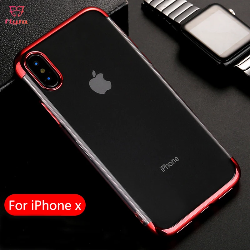 FlyTo Phone Case For iPhone 7 8 Plus Silicon Transparent Cases For iPhone X 8 7 6 6S Plus Soft TPU plating Back Cover
FlyTo Phone Case For iPhone 7 8 Plus Silicon Transparent Cases For iPhone X 8 7 6 6S Plus Soft TPU plating Back Cover