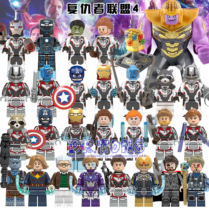 Single Sale Avengers Legoing Endgame Thanos Thor Rocket Raccoon War Machine Black Widow Nebula Building Blocks Toys Kids BR228
Single Sale Avengers Legoing Endgame Thanos Thor Rocket Raccoon War Machine Black Widow Nebula Building Blocks Toys Kids BR228