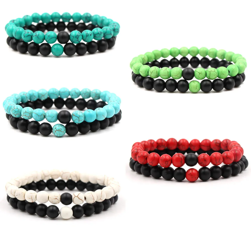 2Pcs/Set Couples Distance Bracelet Classic Natural Stone White and Black Yin Yang Beaded Bracelets for Men Women Best Friend Hot
2Pcs/Set Couples Distance Bracelet Classic Natural Stone White and Black Yin Yang Beaded Bracelets for Men Women Best Friend Hot