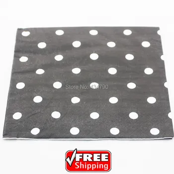 60pcs Black Paper Napkins White Polka Dot,Personalized Halloween Dinner Decoupage Party Supplies,Tableware-Choose Your Colors
60pcs Black Paper Napkins White Polka Dot,Personalized Halloween Dinner Decoupage Party Supplies,Tableware-Choose Your Colors