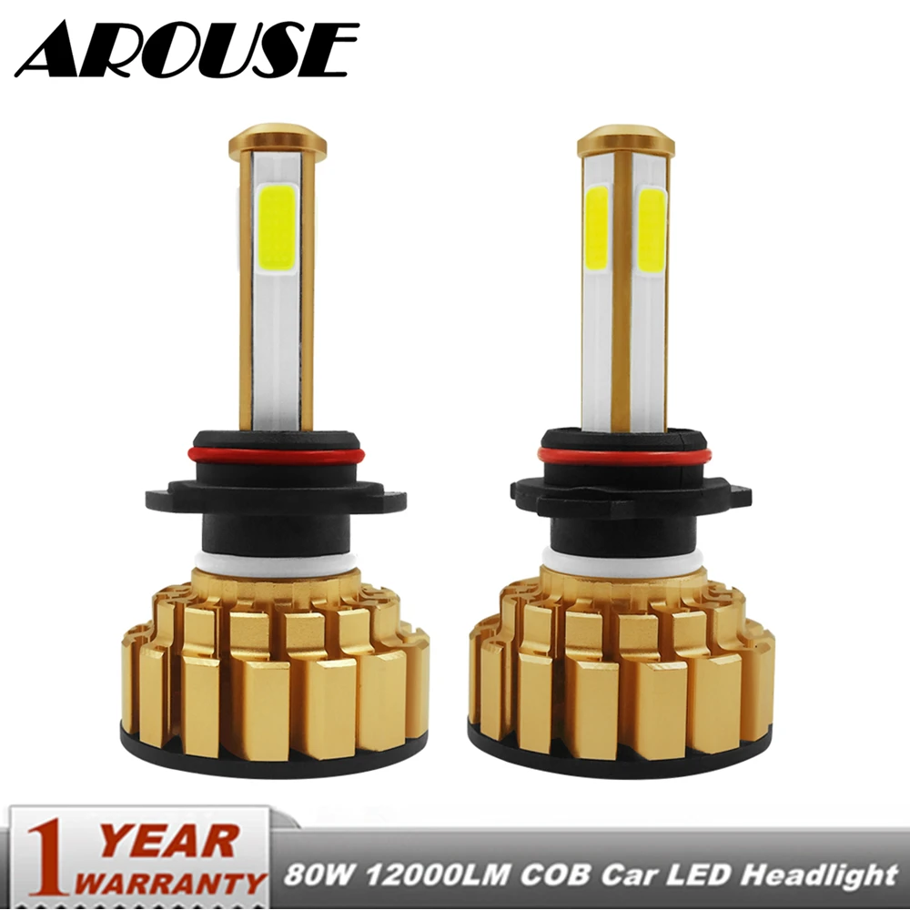 AROUSE 9005 HB3 9006 HB4 H4 H7 H11 Car LED Headlight Bulbs Hi-Lo Beam 80W 12000LM 6000K Auto Headlamp Fog Light Bulb DC12v 24v
AROUSE 9005 HB3 9006 HB4 H4 H7 H11 Car LED Headlight Bulbs Hi-Lo Beam 80W 12000LM 6000K Auto Headlamp Fog Light Bulb DC12v 24v