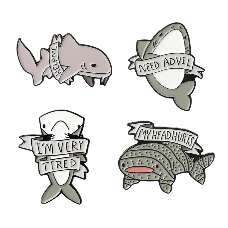 Creative cartoon whale shark enamel needle gray shark brooch ladies collar pin badge men's jacket pin jewelry gift
Creative cartoon whale shark enamel needle gray shark brooch ladies collar pin badge men's jacket pin jewelry gift