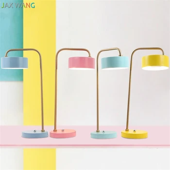 JW Nordic Modern Macarons Color Table Lamp Iron Desk Lights for Living Room Bedroom Study Learning Lighting Fixtures Decoration
JW Nordic Modern Macarons Color Table Lamp Iron Desk Lights for Living Room Bedroom Study Learning Lighting Fixtures Decoration