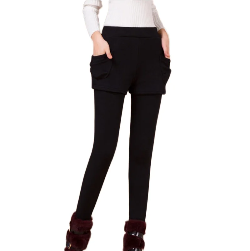 Women Fashion Pencil Pants Winter Autumn False Two-piece Pocket Legging Pantskirt Leggings With Mini Skirts Slim Fit
Women Fashion Pencil Pants Winter Autumn False Two-piece Pocket Legging Pantskirt Leggings With Mini Skirts Slim Fit