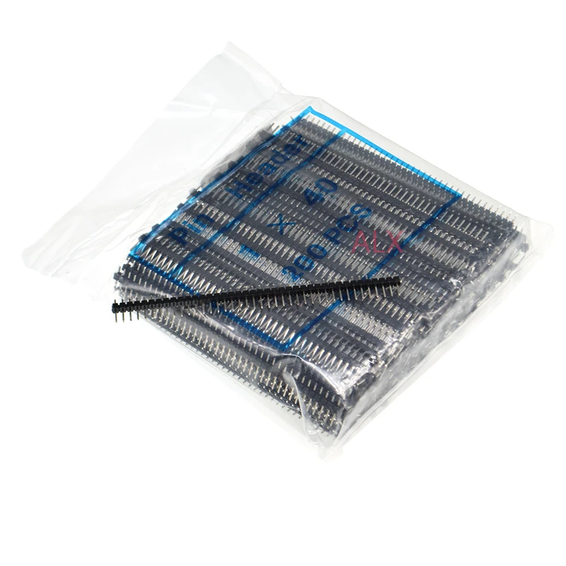 200PCS 1X40 PIN Single Row MALE 2.54MM PITCH 11MM LONG PIN Header connector Strip 1X40PIN 1*40 40p 40PIN (6 Colors) FOR PCB
200PCS 1X40 PIN Single Row MALE 2.54MM PITCH 11MM LONG PIN Header connector Strip 1X40PIN 1*40 40p 40PIN (6 Colors) FOR PCB