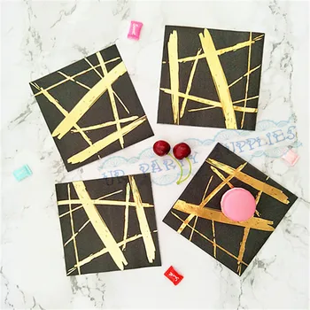 Free Shipping 500pcs Black with Gold Foil Stamped Paper Napkins Anniversary Cocktail Party Supplies Wedding Birthday Party Favor
Free Shipping 500pcs Black with Gold Foil Stamped Paper Napkins Anniversary Cocktail Party Supplies Wedding Birthday Party Favor