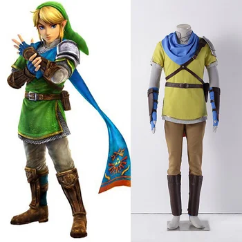 The Legend Of Zelda Cosplay Costume Yellow Set Fighting Uniform Pullover T-shirts, Pants With Accessories For Man Halloween 
The Legend Of Zelda Cosplay Costume Yellow Set Fighting Uniform Pullover T-shirts, Pants With Accessories For Man Halloween