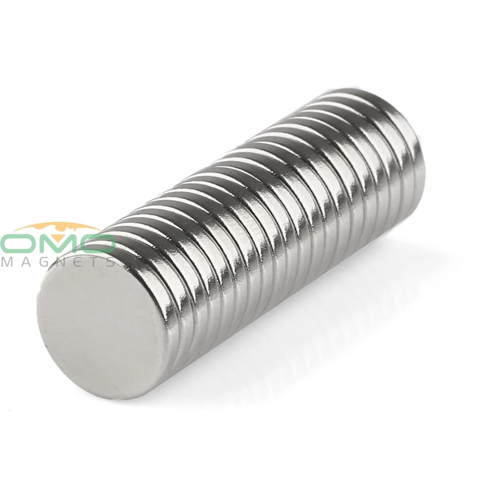 

OMO Magnetics 20pcs Neodymium Magnets N50 Grade 10mm x 1.5mm Sheet Rare Earth Strong Power Magnets