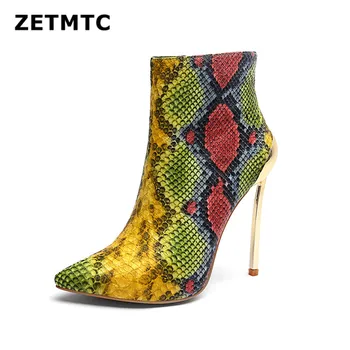 Autumn Women Ankle Boots Shoes Woman Wedding Party High Heel Pumps Female Snake pattern Leather Short Bootie 33-45
Autumn Women Ankle Boots Shoes Woman Wedding Party High Heel Pumps Female Snake pattern Leather Short Bootie 33-45