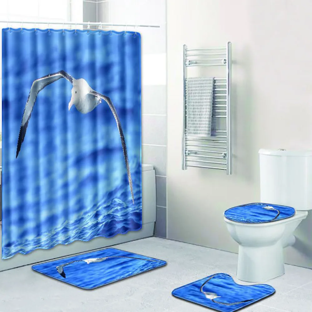 4PCS Non Slip Toilet Polyester Cover Mat Set Bathroom Shower Curtain Shower Curtains Bathroom Curtain Set Curtain FabricA9@C
4PCS Non Slip Toilet Polyester Cover Mat Set Bathroom Shower Curtain Shower Curtains Bathroom Curtain Set Curtain FabricA9@C