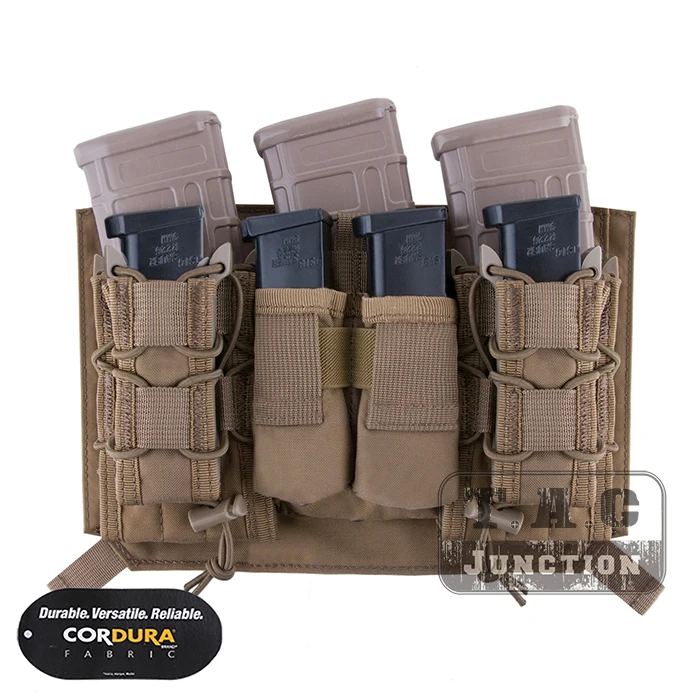 Emerson Tactical Fast Buckle Panel Triple Magazine Pouch For LBT-4019/4020 Vest 