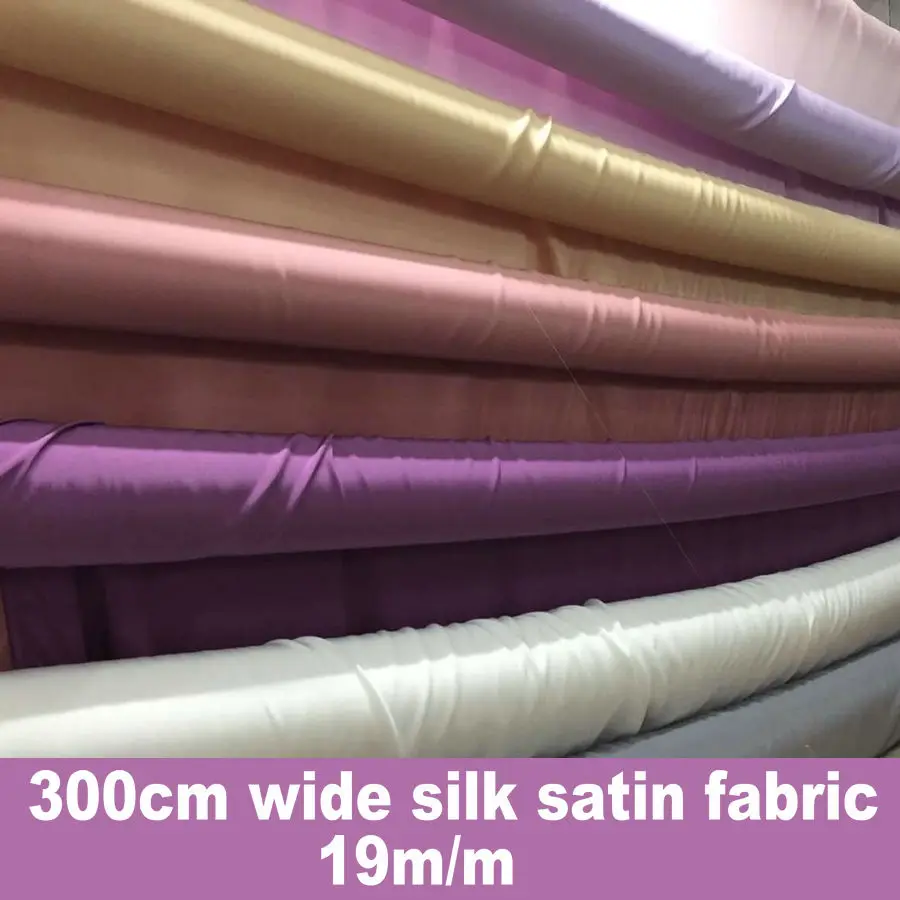 Шелковая атласная ткань для постельного белья 20 цветов 19 момме ширина 300 см